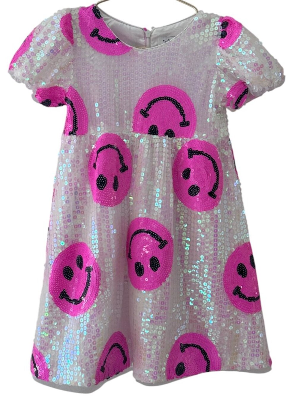 Lola + The Boys Pinkie Happy Emoji Sequin Dress Size 6